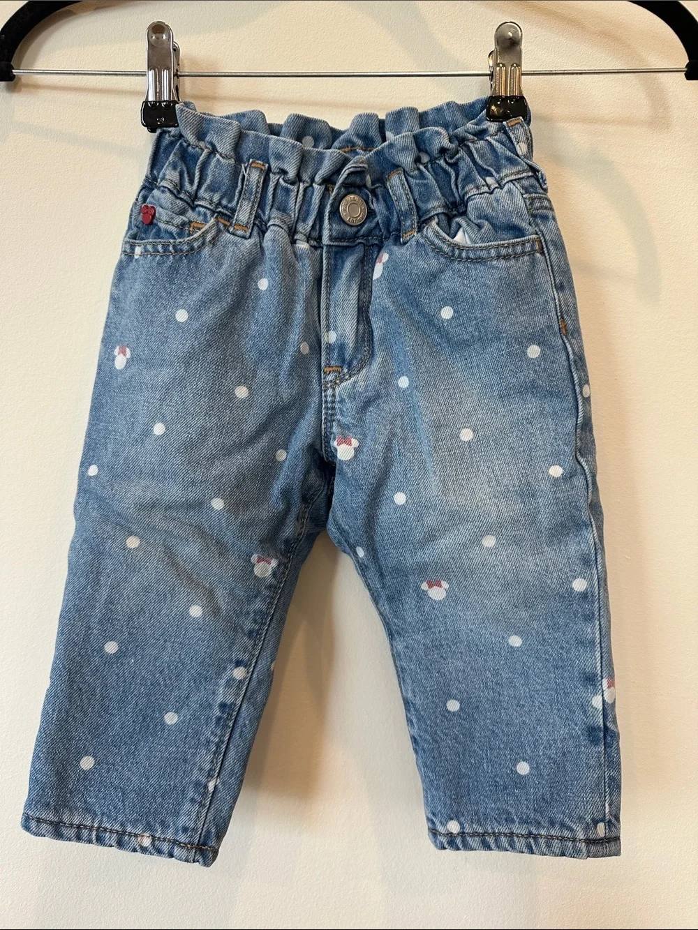 Baby Gap Minnie mouse fleece lined jeans